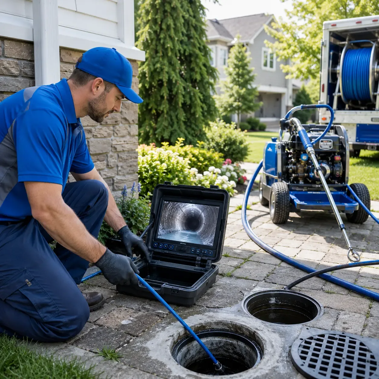 Outdoor drain cleaning professionals serving East Baldwin, ME